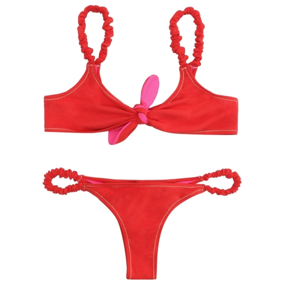 Regina Olga Luca Bikini Set in Red Size 3 NWT - Picture 7 of 11